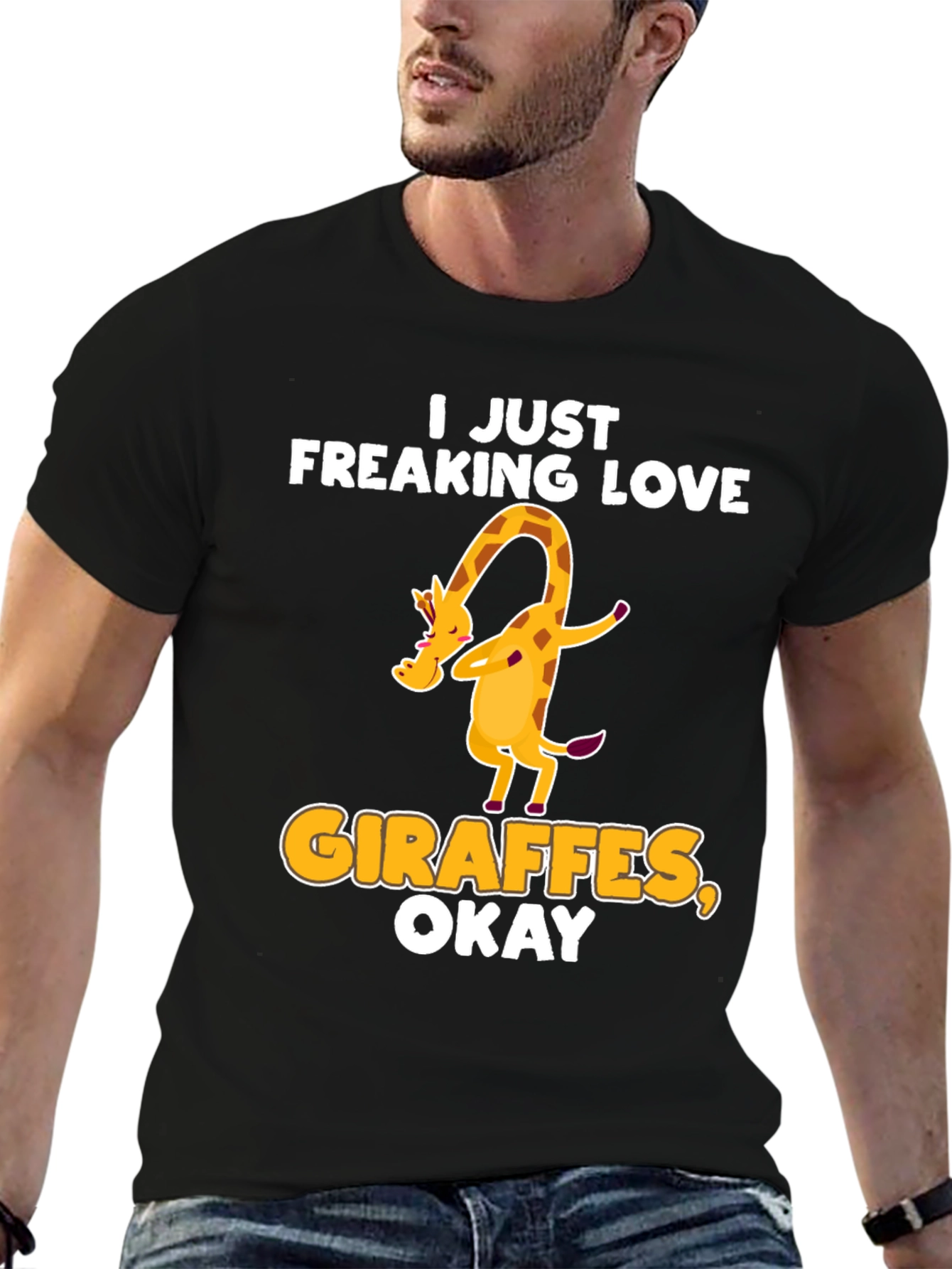 I Just Freaking Love Giraffes Okay! T-Shirt