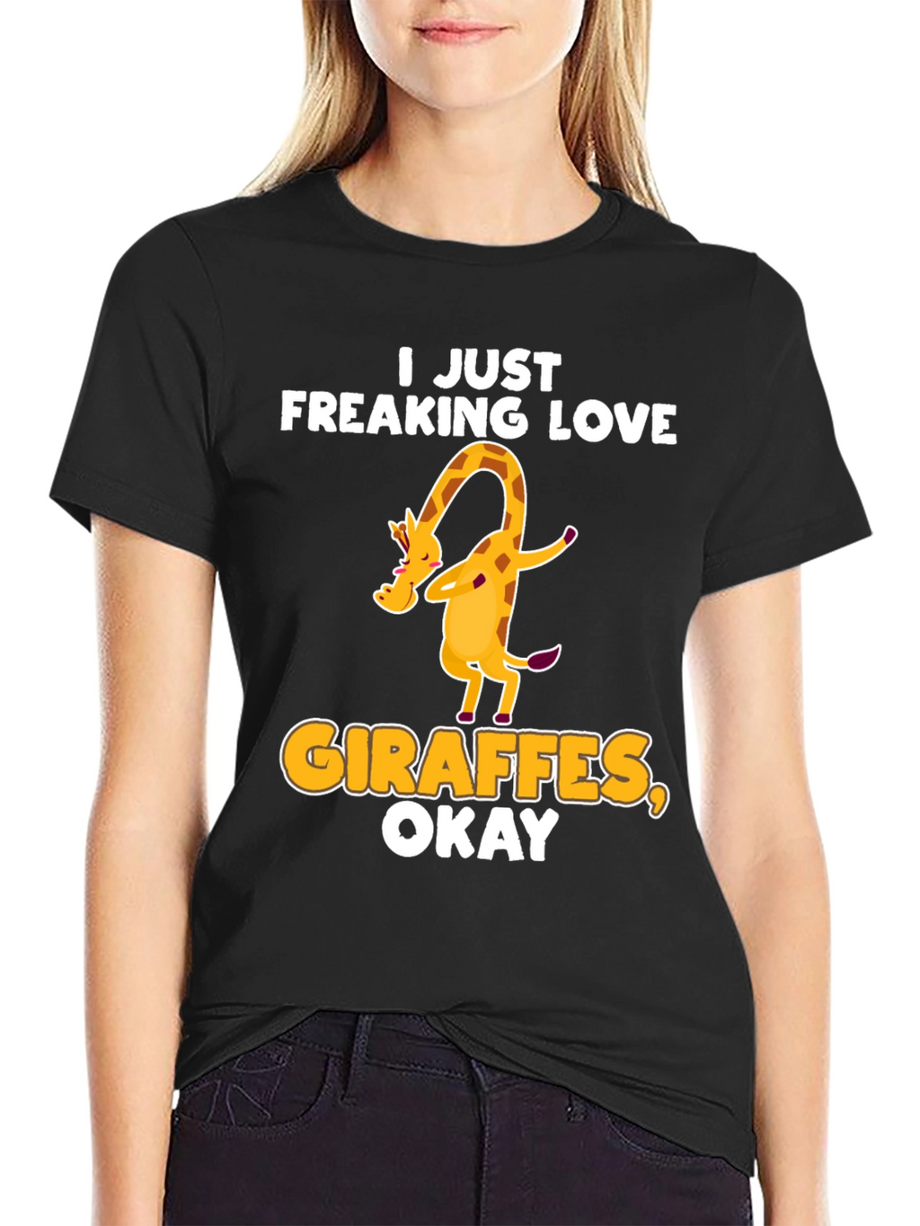 I Just Freaking Love Giraffes Okay! T-Shirt