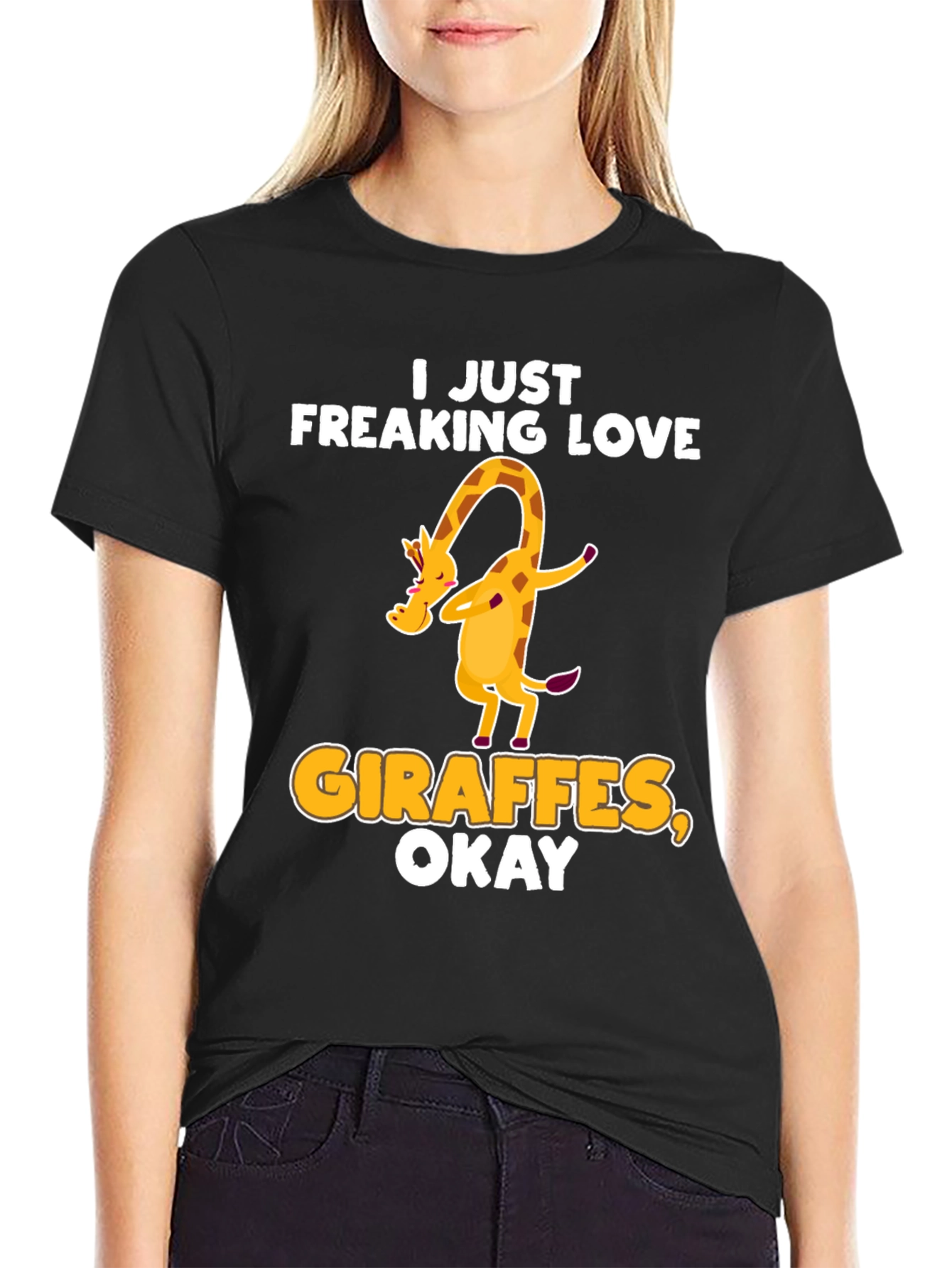 I Just Freaking Love Giraffes Okay! T-Shirt