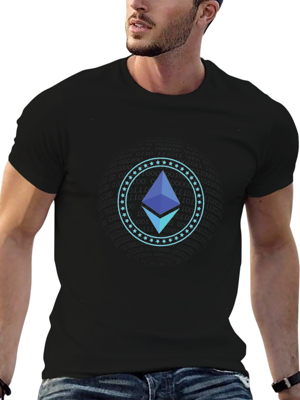 Ethereum Crypto Black T-Shirt - Stylish & Modern