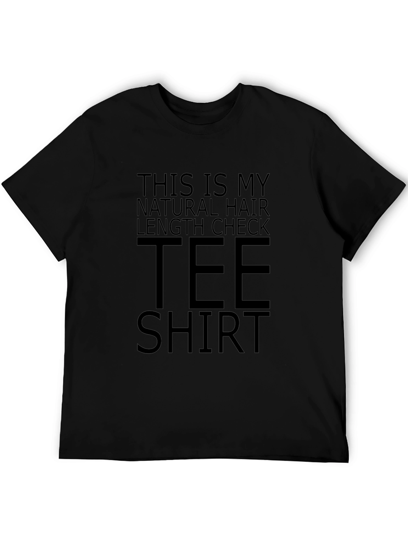 Natural Hair Length Check Tee Shirt