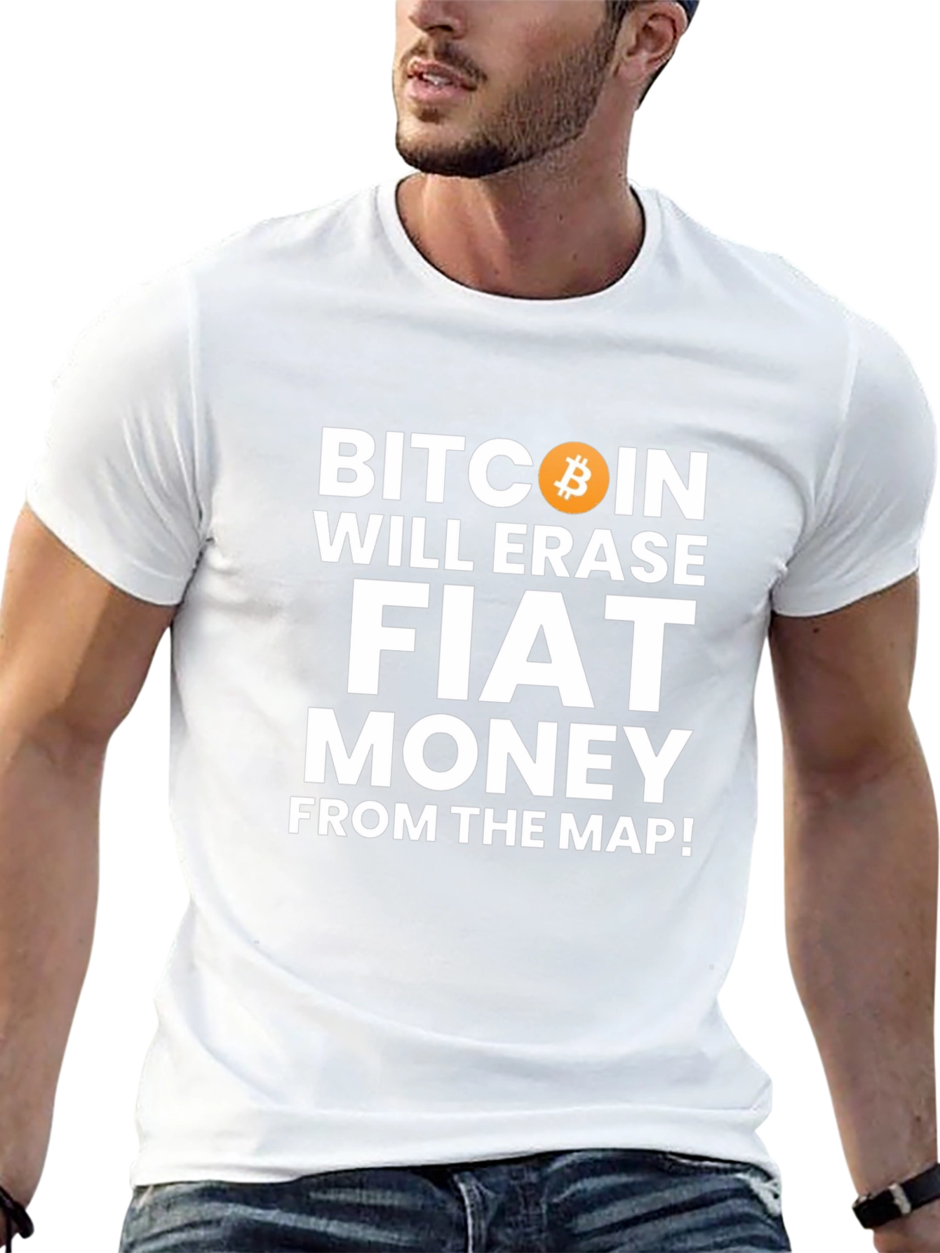 Bitcoin Will Erase Fiat Money T-Shirt Crypto Tee