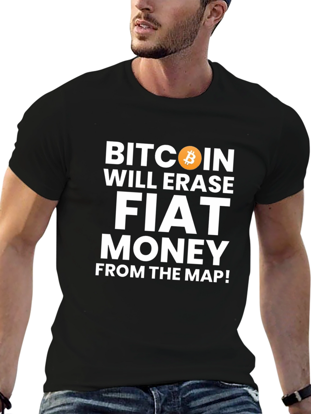 Bitcoin Will Erase Fiat Money T-Shirt Crypto Tee