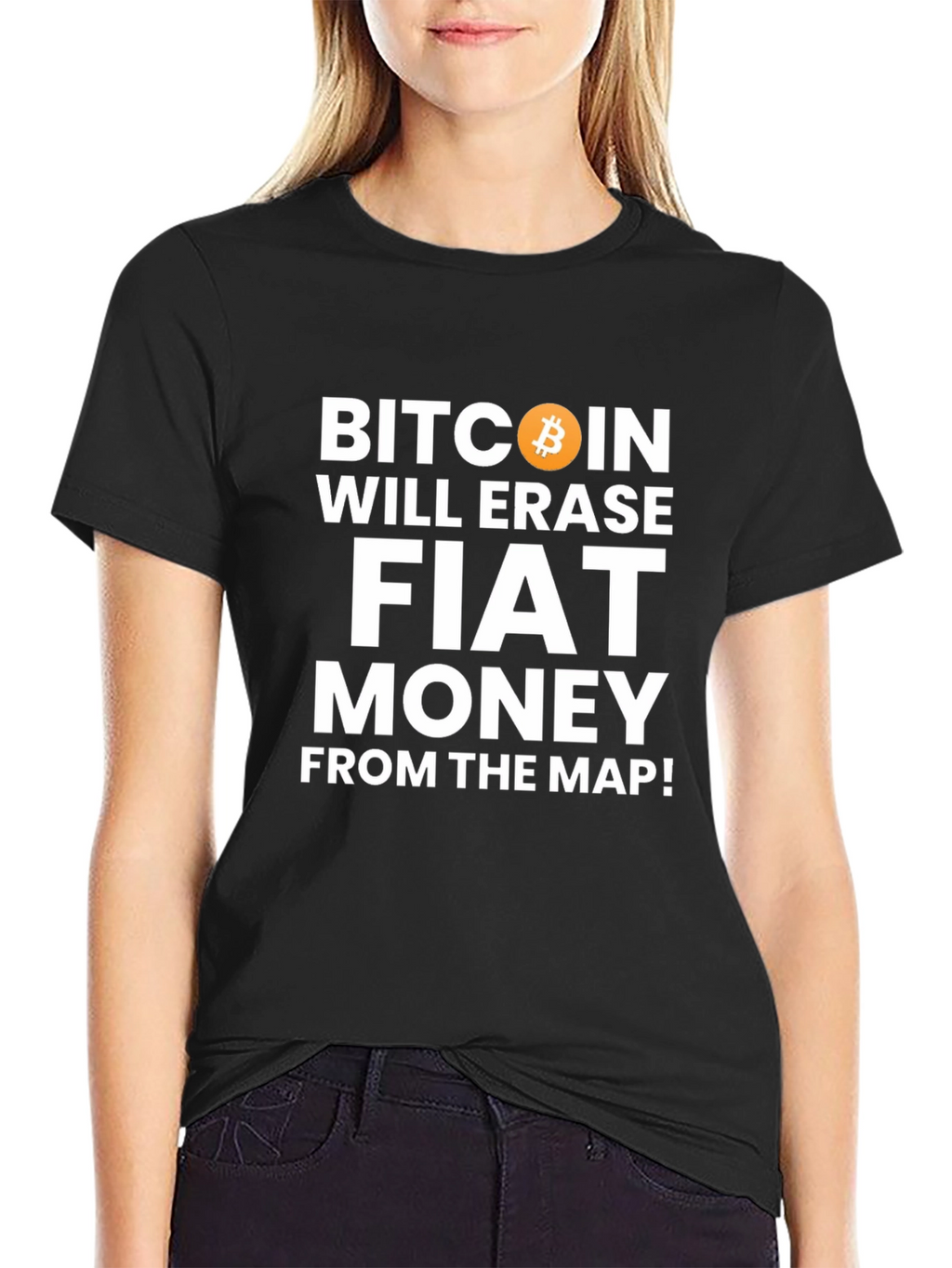 Bitcoin Will Erase Fiat Money T-Shirt Crypto Tee