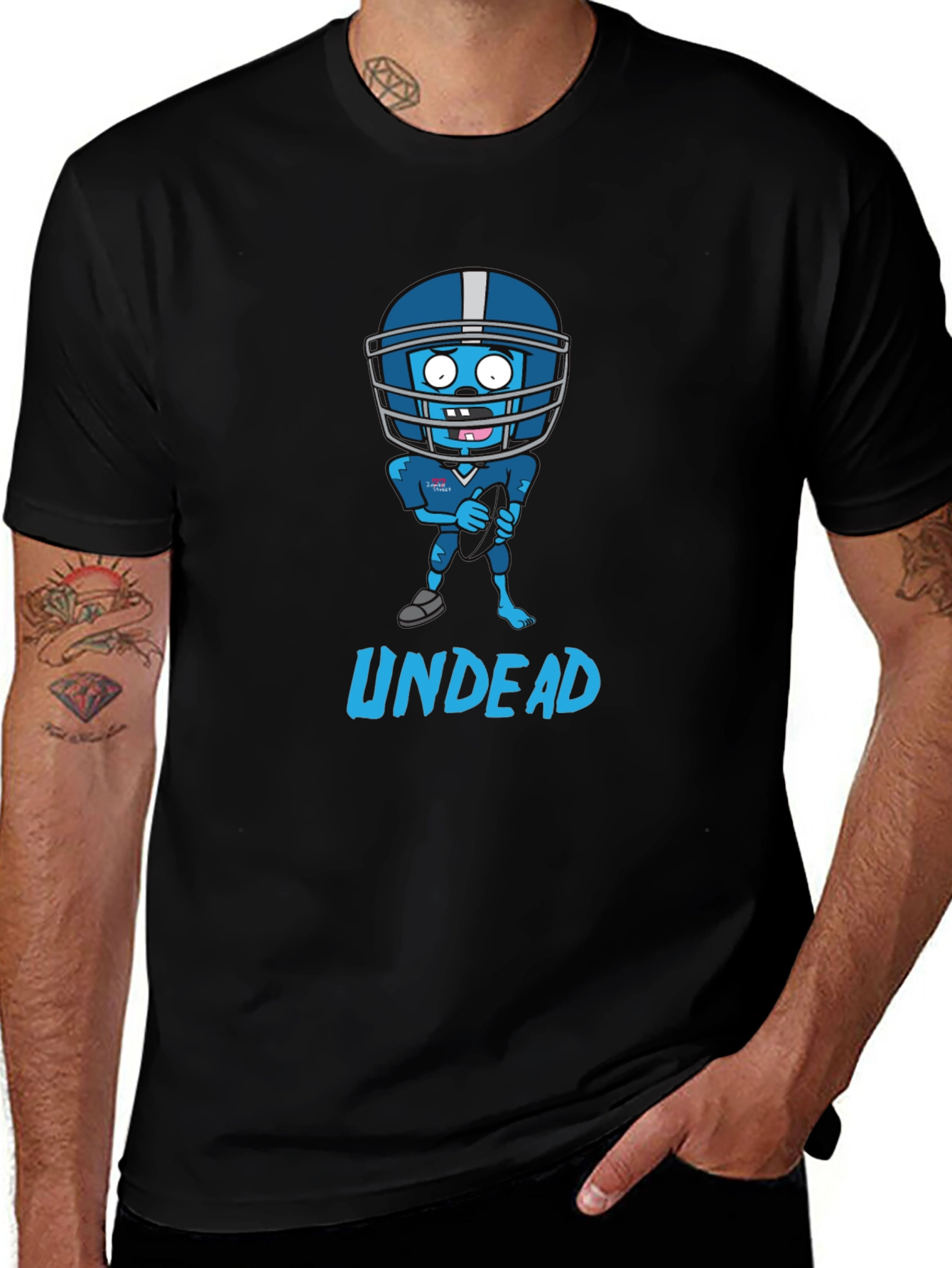 Zombie Football T-Shirt - Undead Athlete Design