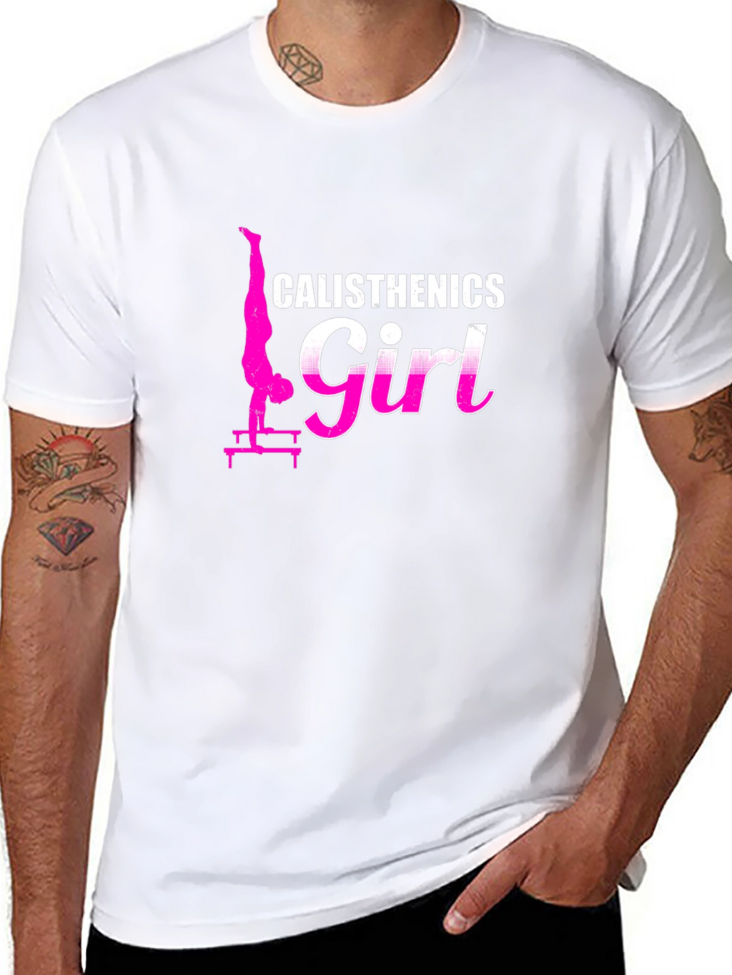 Calisthenics Girl Black T-Shirt