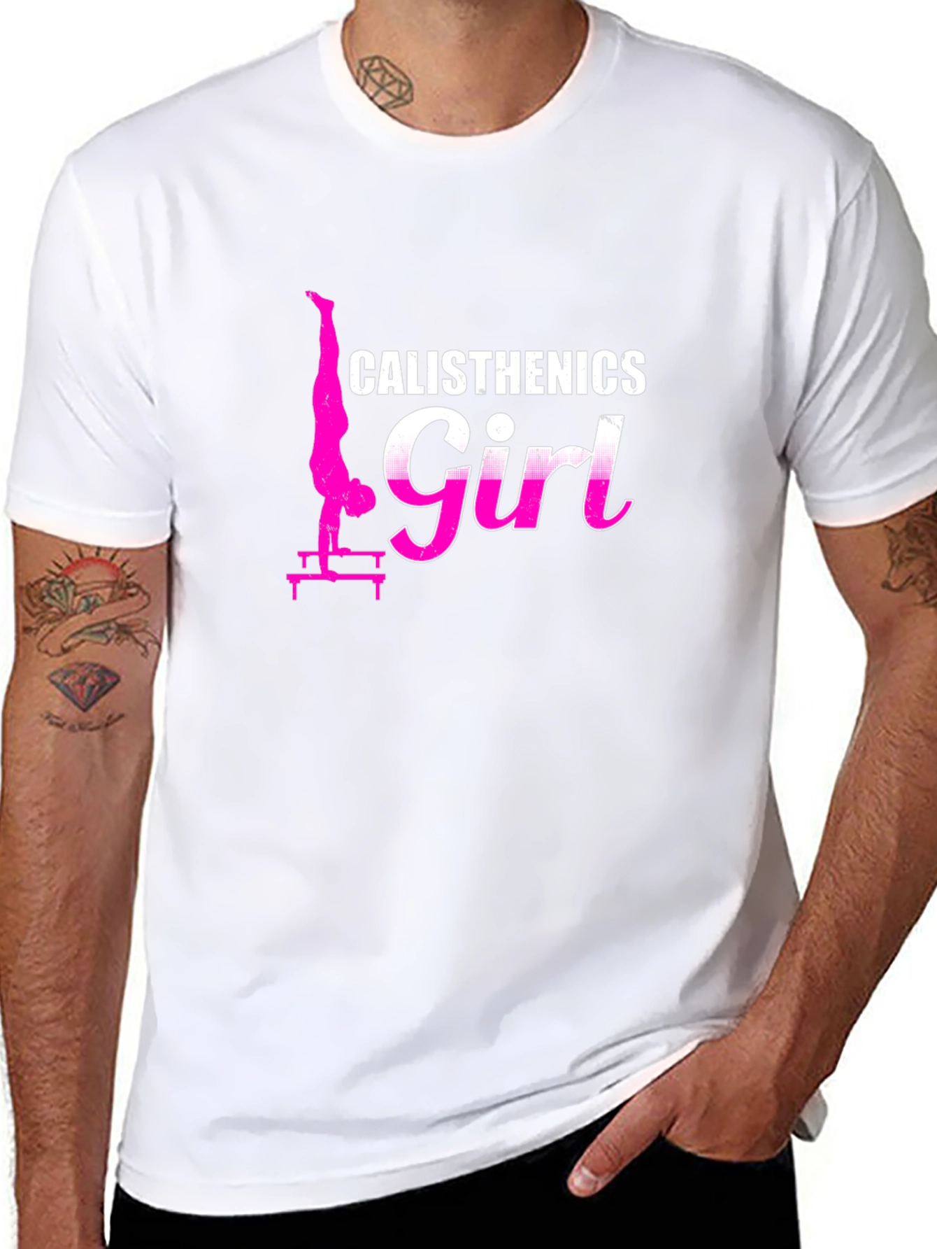 Calisthenics Girl Black T-Shirt