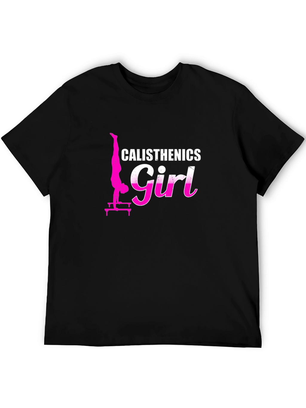 Calisthenics Girl Black T-Shirt