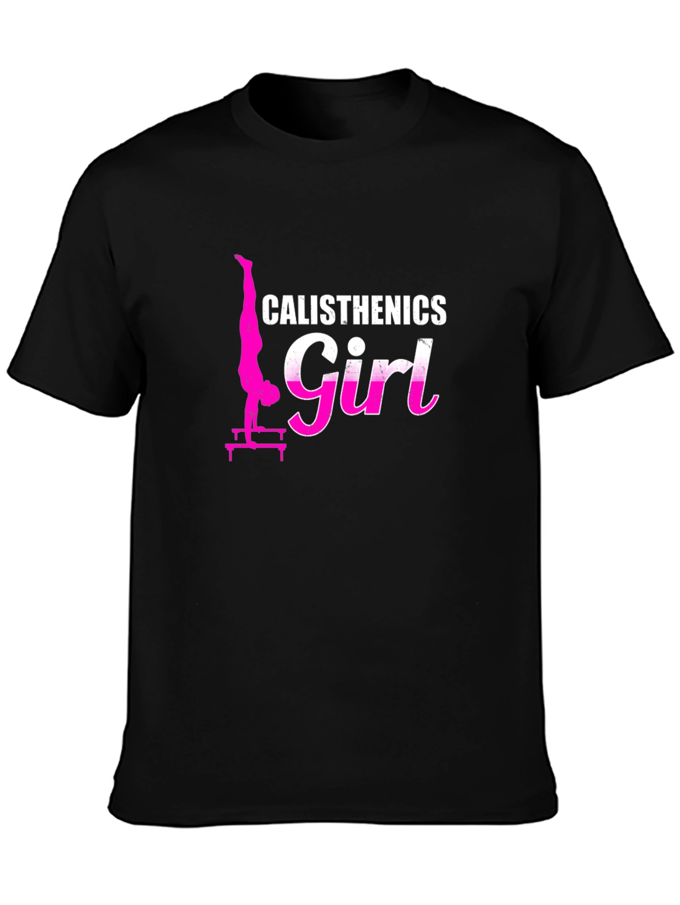 Calisthenics Girl Black T-Shirt