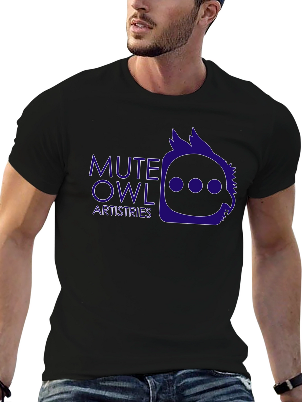 Mute Owl Artistries Graphic Tee - Black