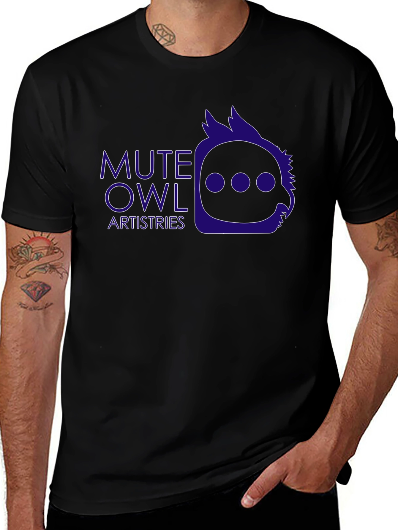 Mute Owl Artistries Graphic Tee - Black