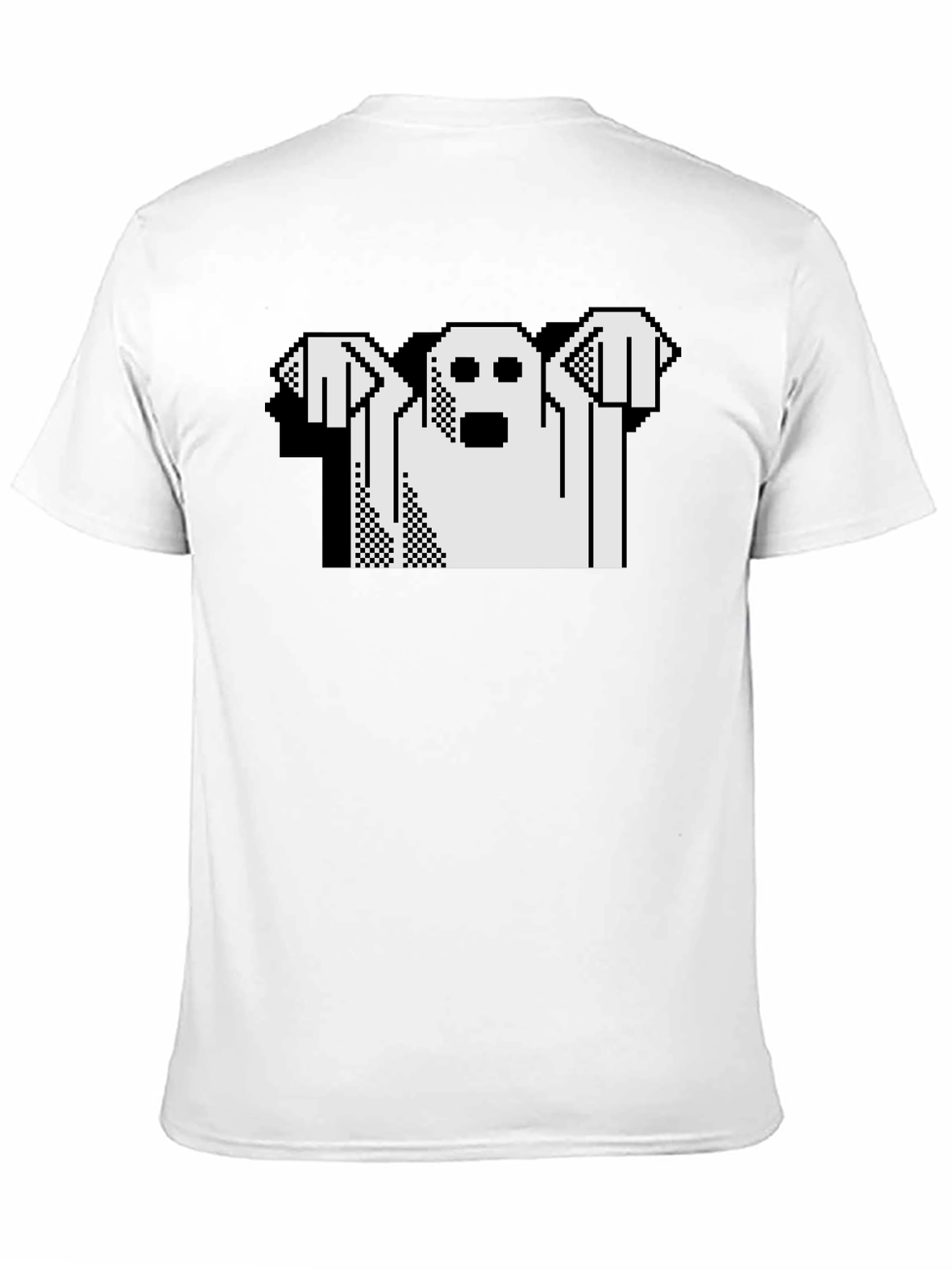 Retro Ghost Graphic Black T-Shirt
