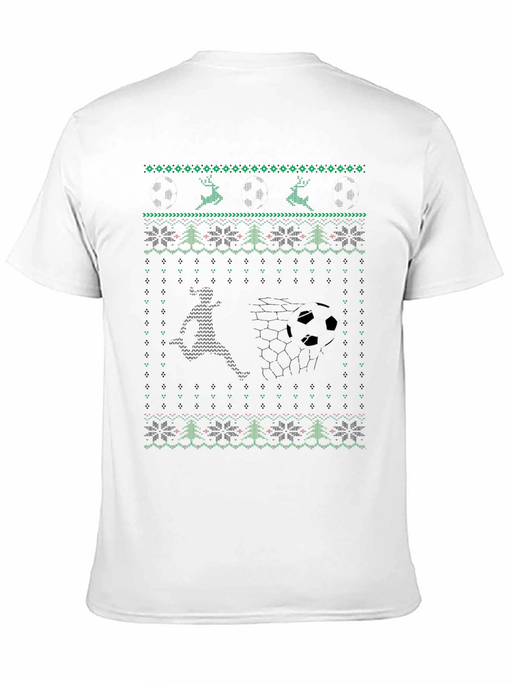 Soccer Christmas Sweater Style T-Shirt
