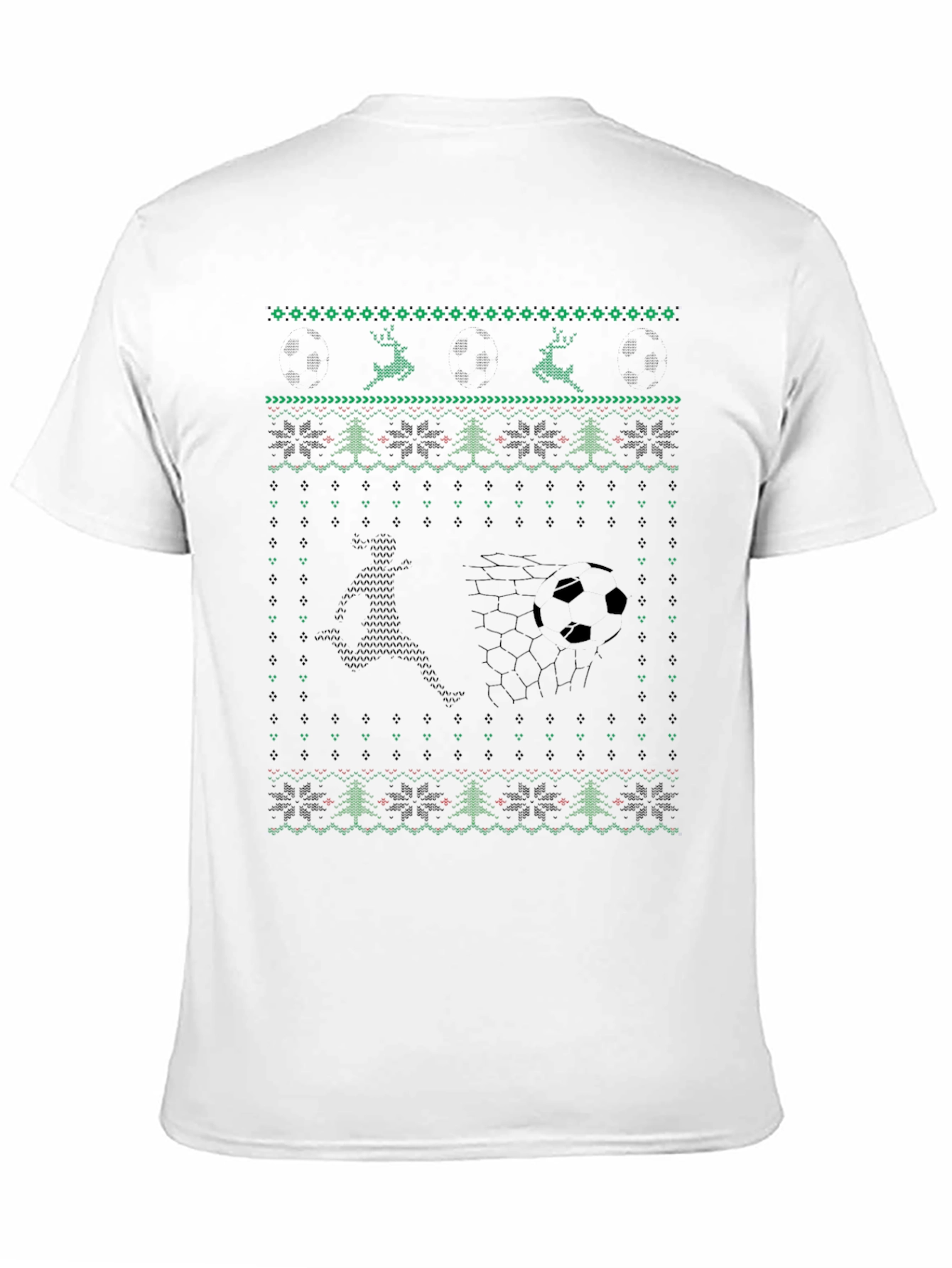 Soccer Christmas Sweater Style T-Shirt