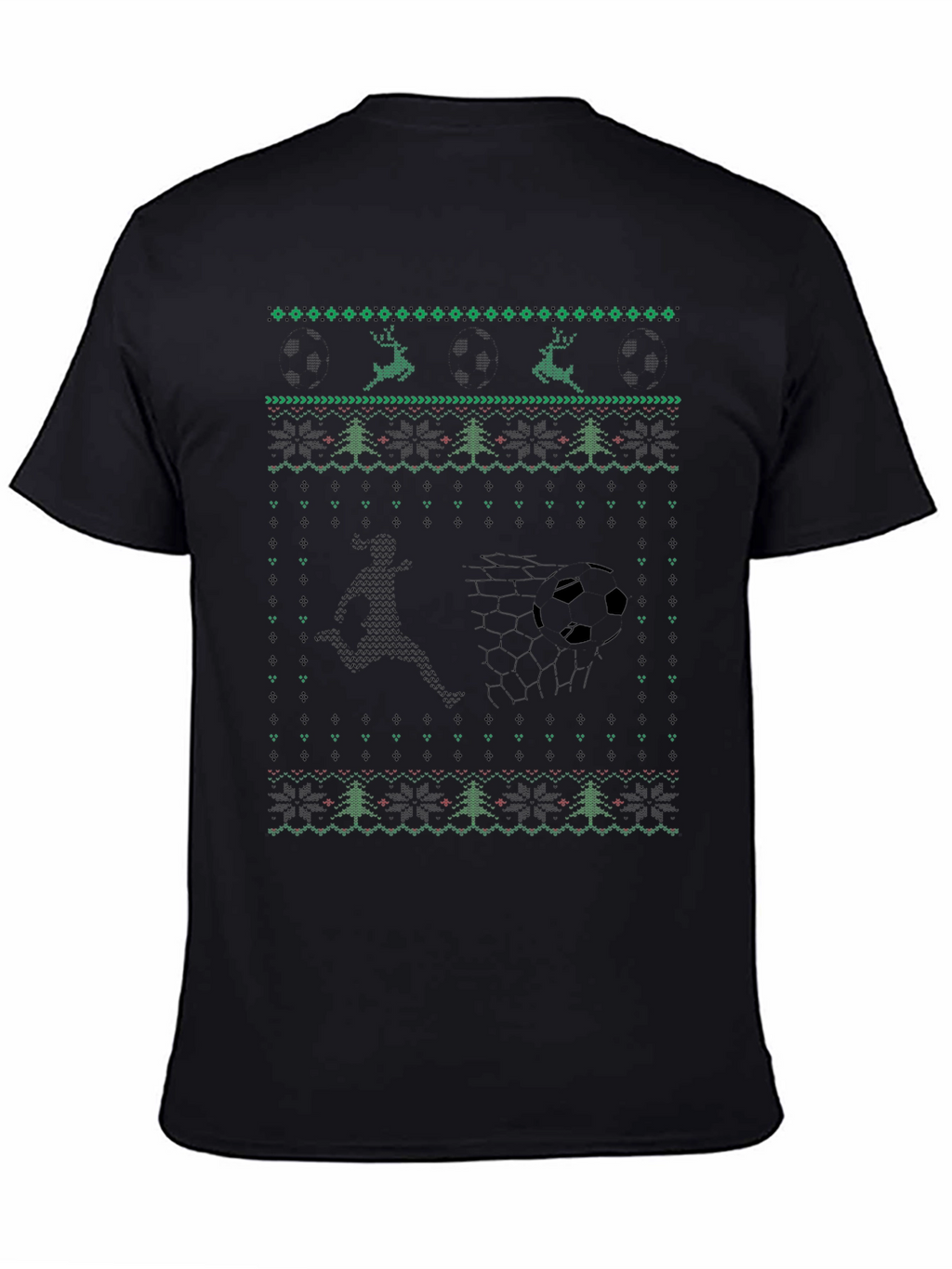 Soccer Christmas Sweater Style T-Shirt