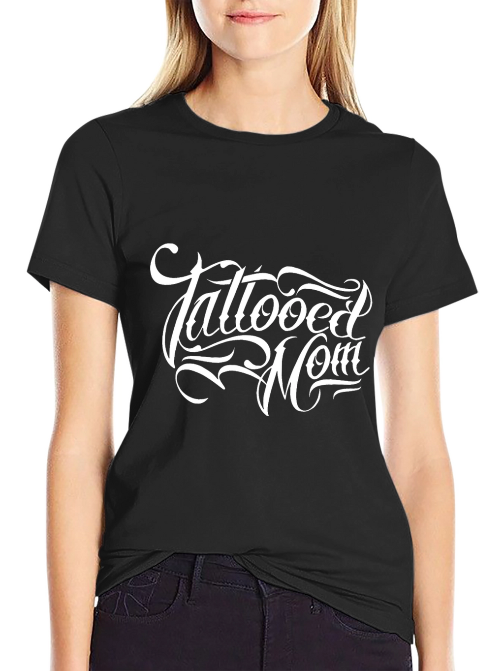 Tattooed Mom Graphic Tee - Black T-Shirt