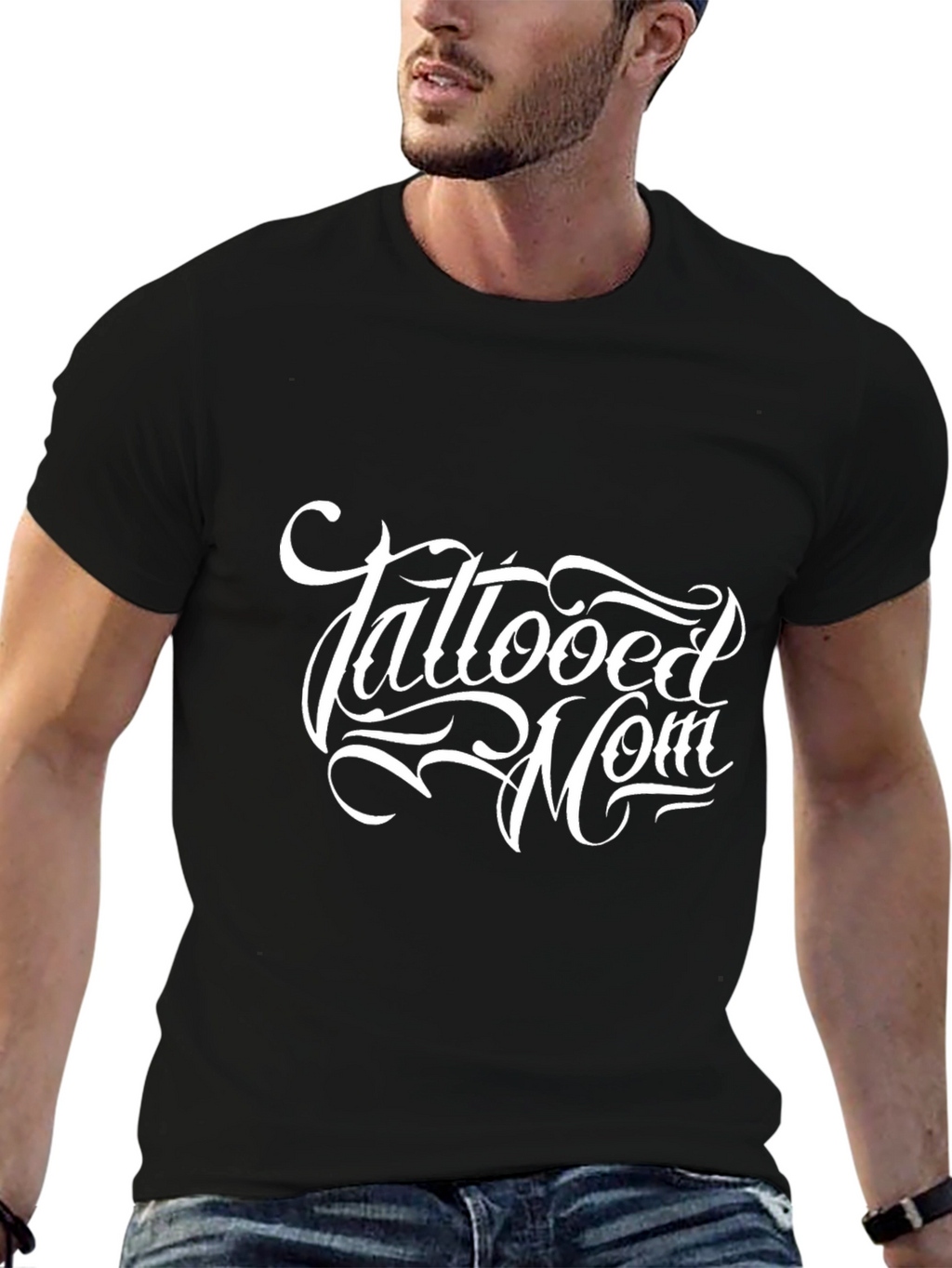 Tattooed Mom Graphic Tee - Black T-Shirt