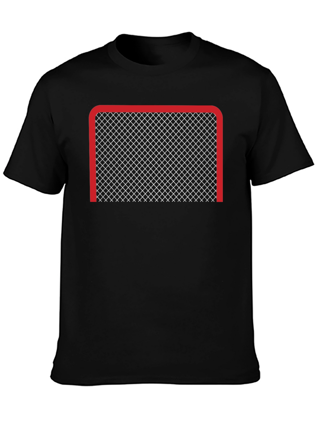Hockey Goal Graphic Tee - Net Design T-Shirt