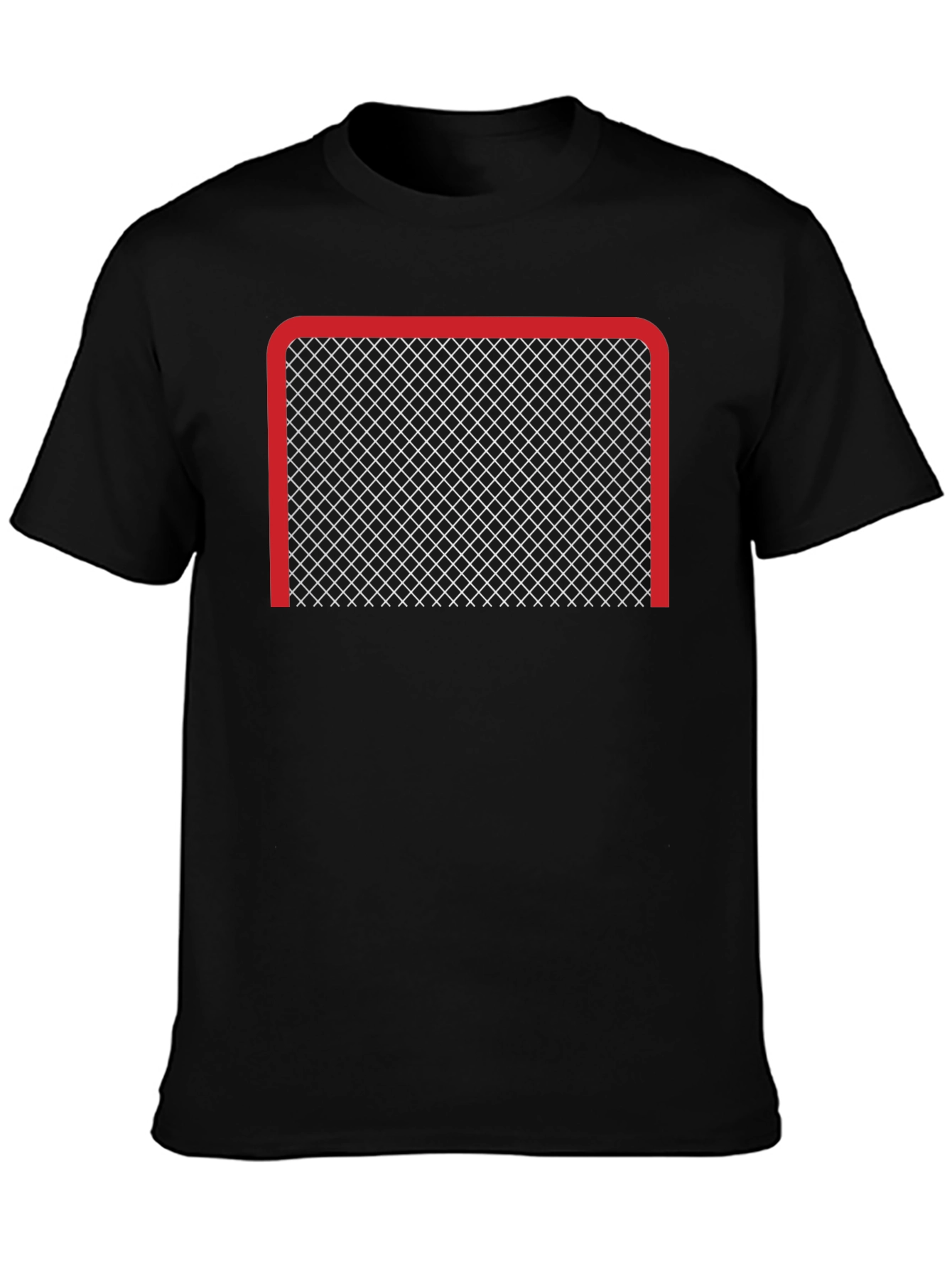 Hockey Goal Graphic Tee - Net Design T-Shirt