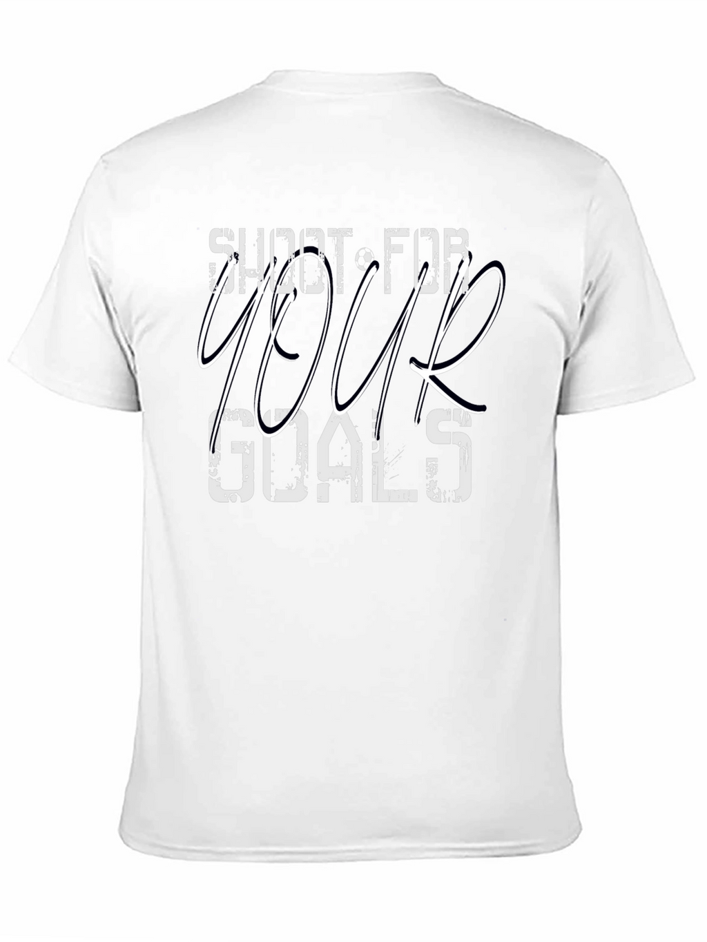 Shoot for Your Goals Black Graphic T-Shirt