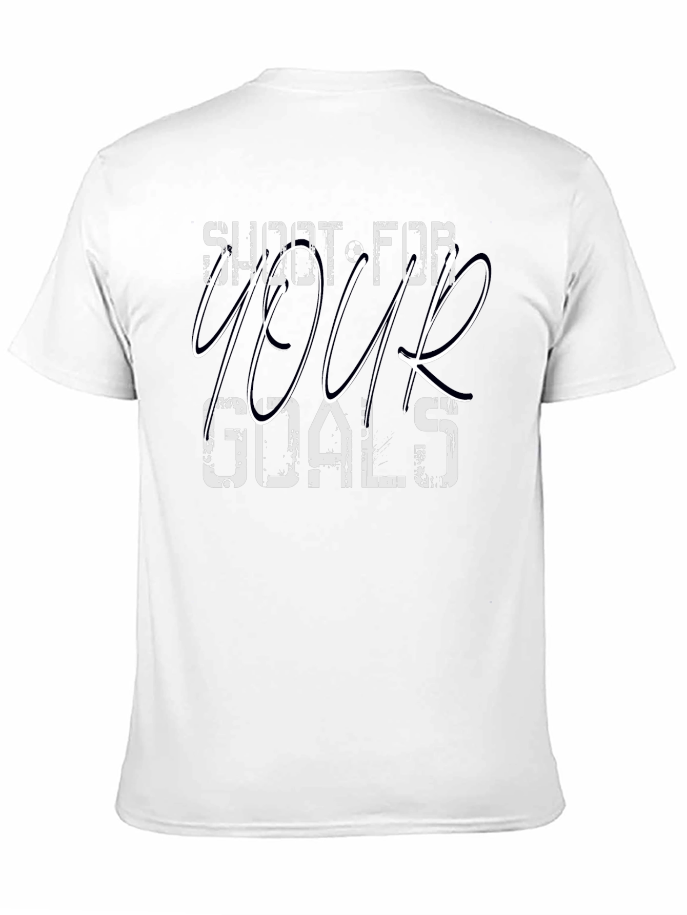 Shoot for Your Goals Black Graphic T-Shirt