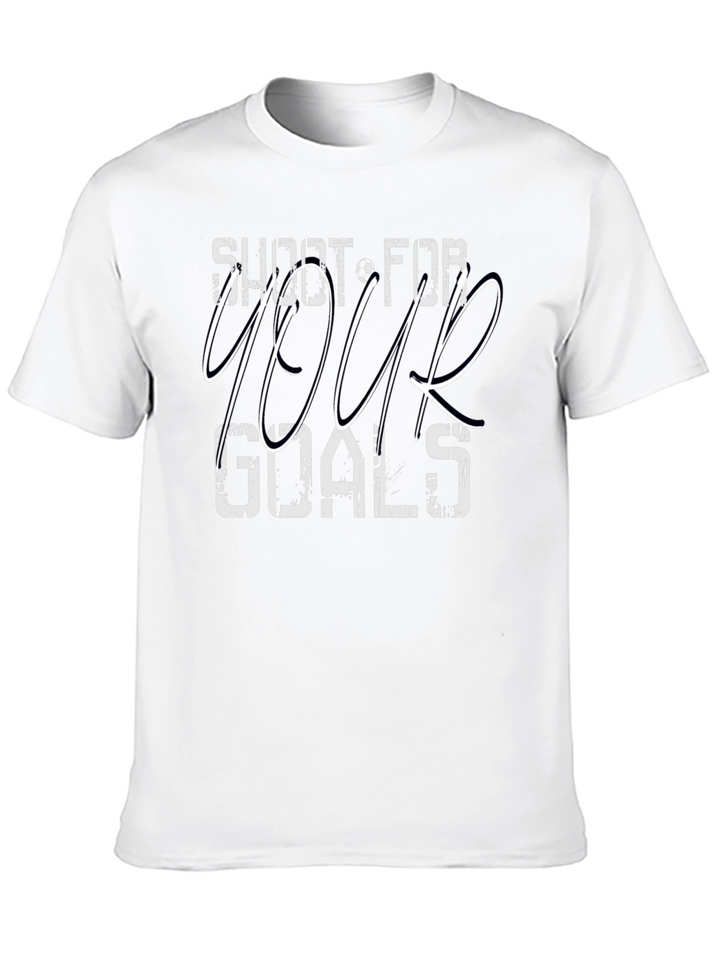 Shoot for Your Goals Black Graphic T-Shirt