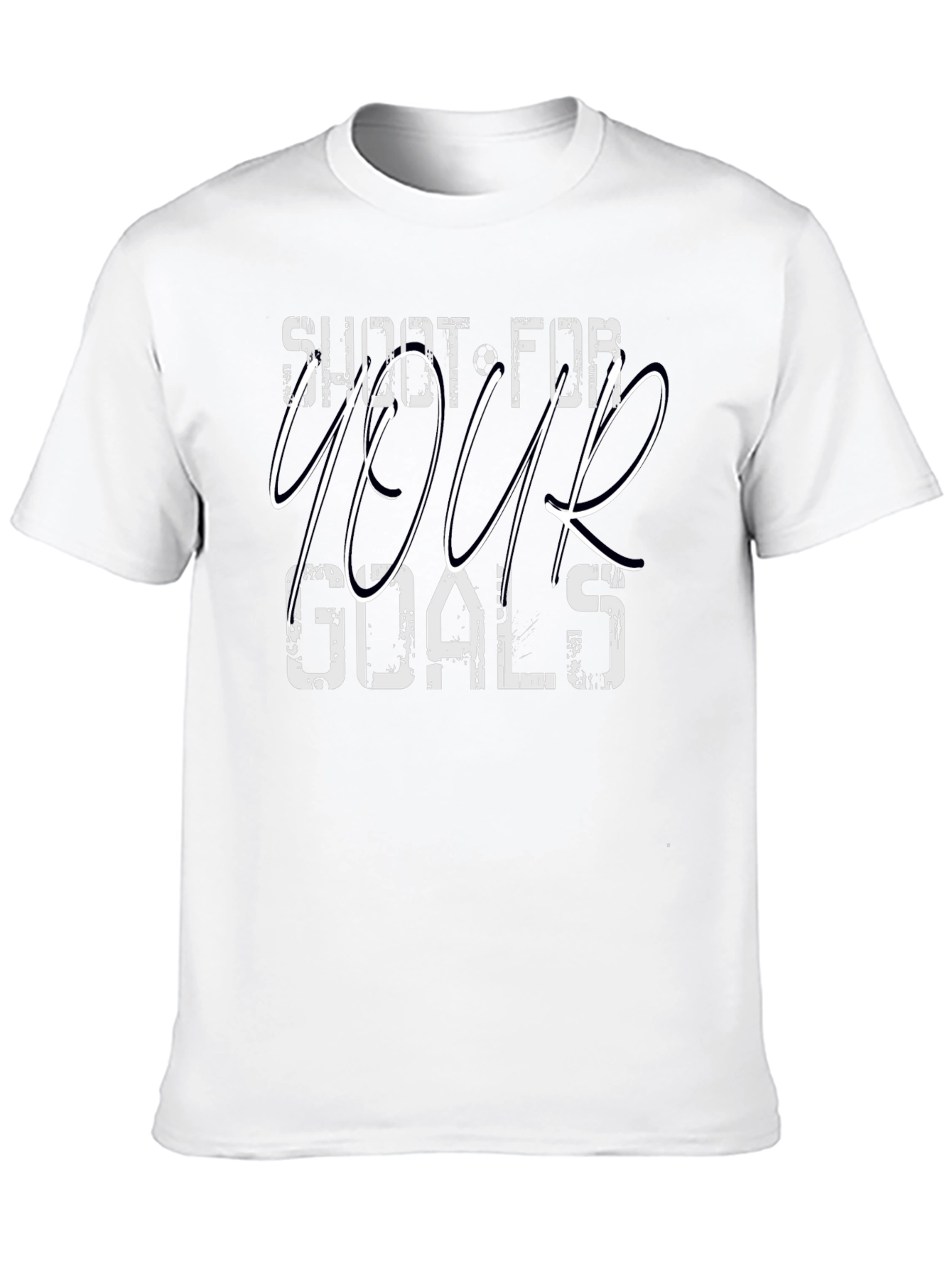 Shoot for Your Goals Black Graphic T-Shirt