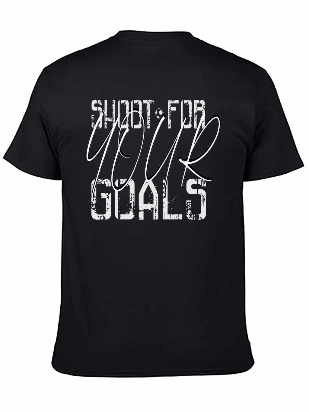 Shoot for Your Goals Black Graphic T-Shirt