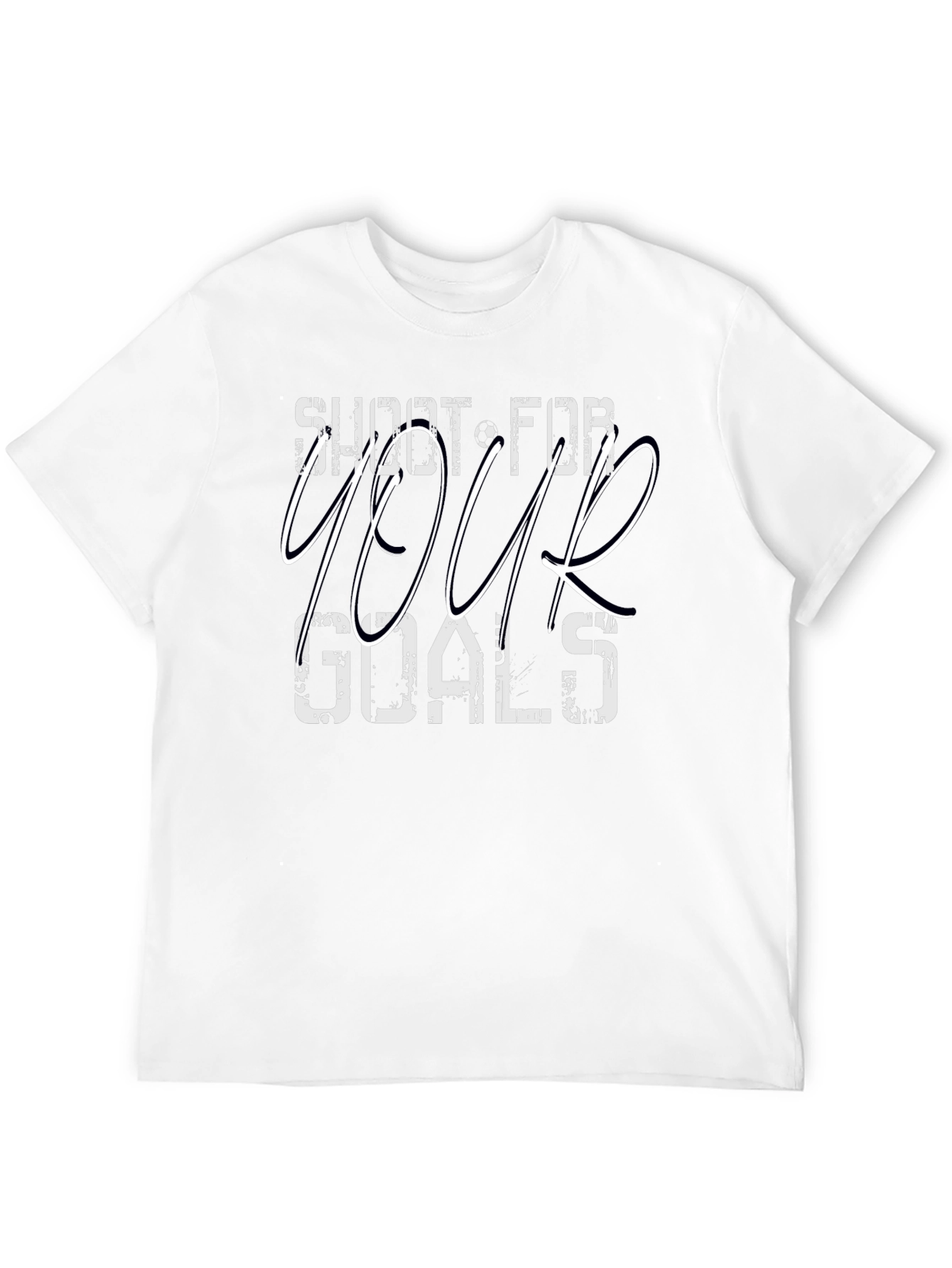 Shoot for Your Goals Black Graphic T-Shirt