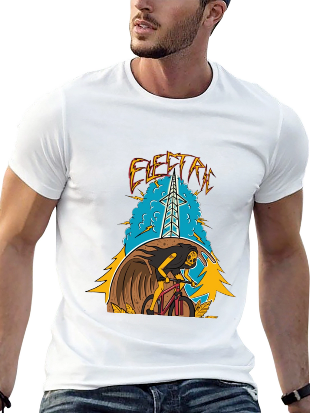Electric Bike Ride Graphic Tee
