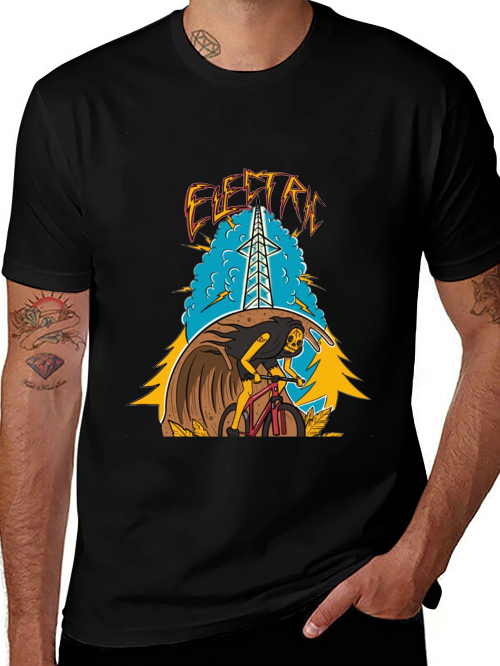 Electric Bike Ride Graphic Tee