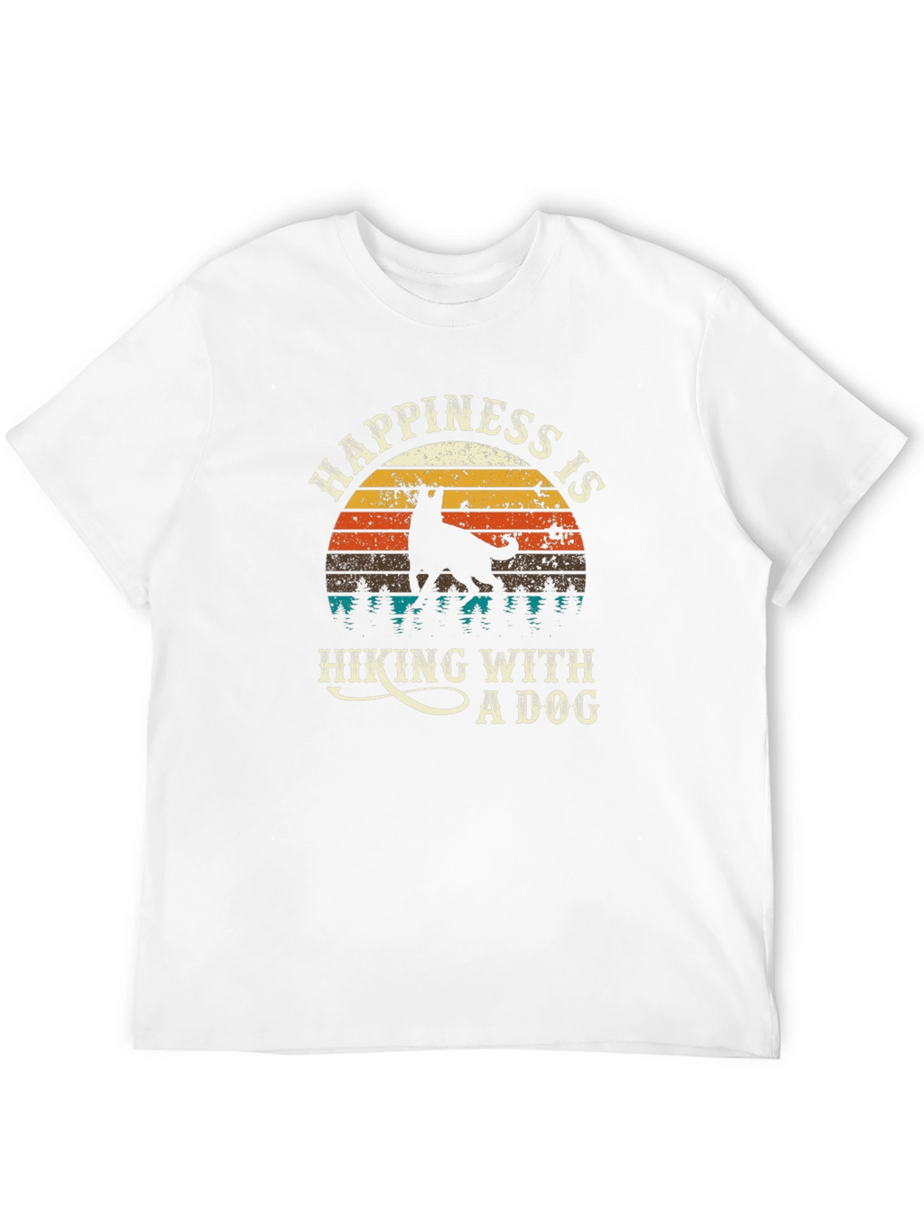 Happiness is Hiking With a Dog T-Shirt