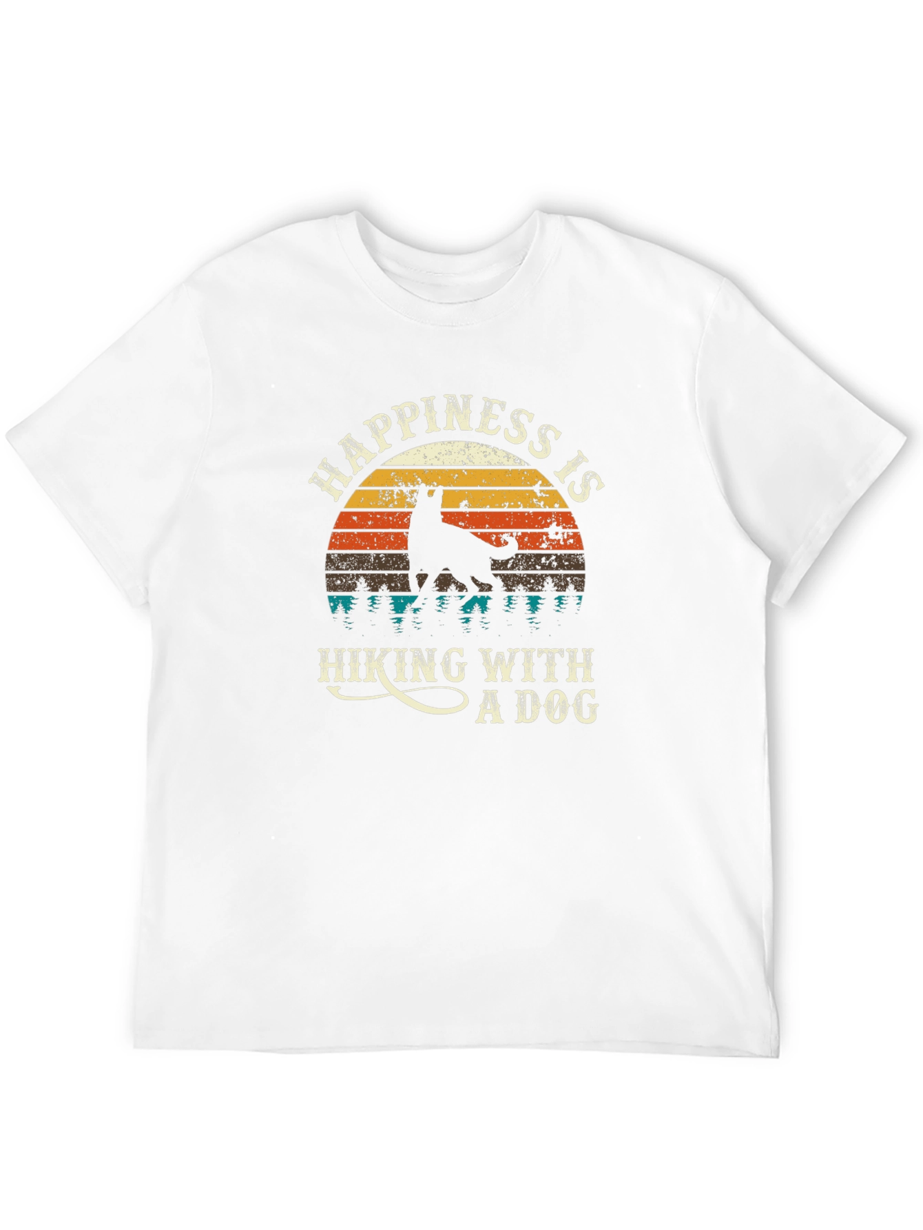 Happiness is Hiking With a Dog T-Shirt