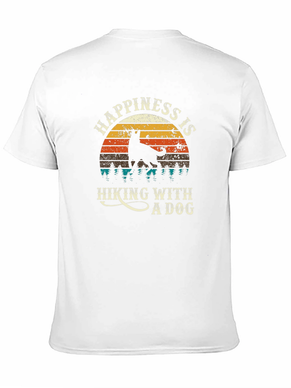 Happiness is Hiking With a Dog T-Shirt