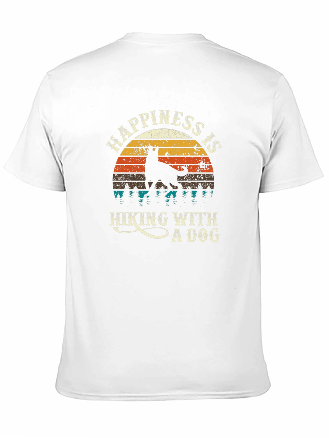 Happiness is Hiking With a Dog T-Shirt