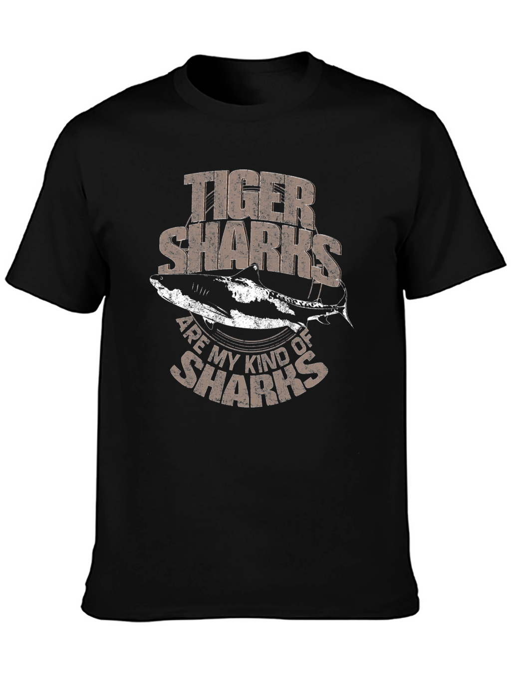 Tiger Sharks Graphic Tee - Mens Black T-Shirt