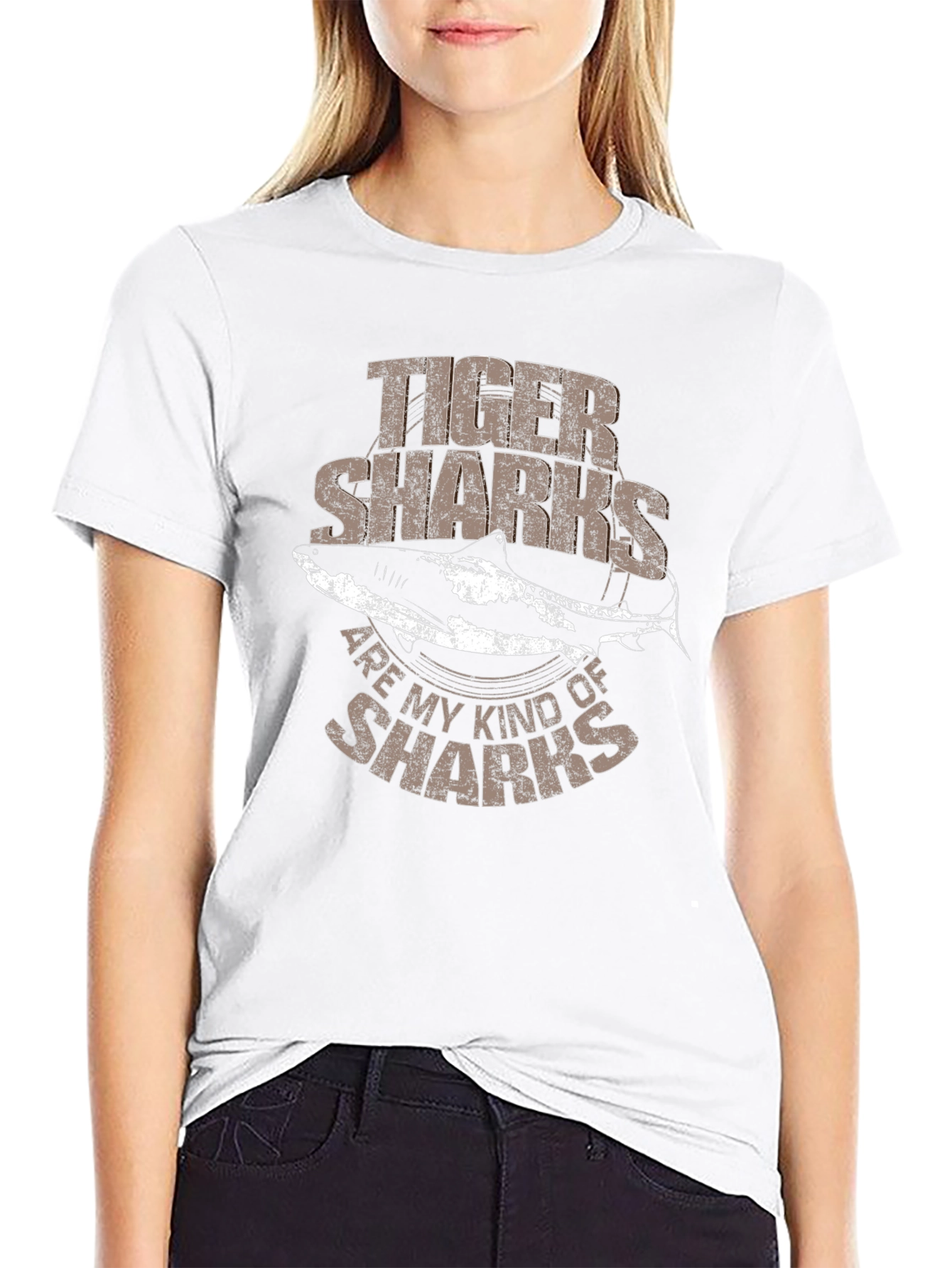 Tiger Sharks Graphic Tee - Mens Black T-Shirt