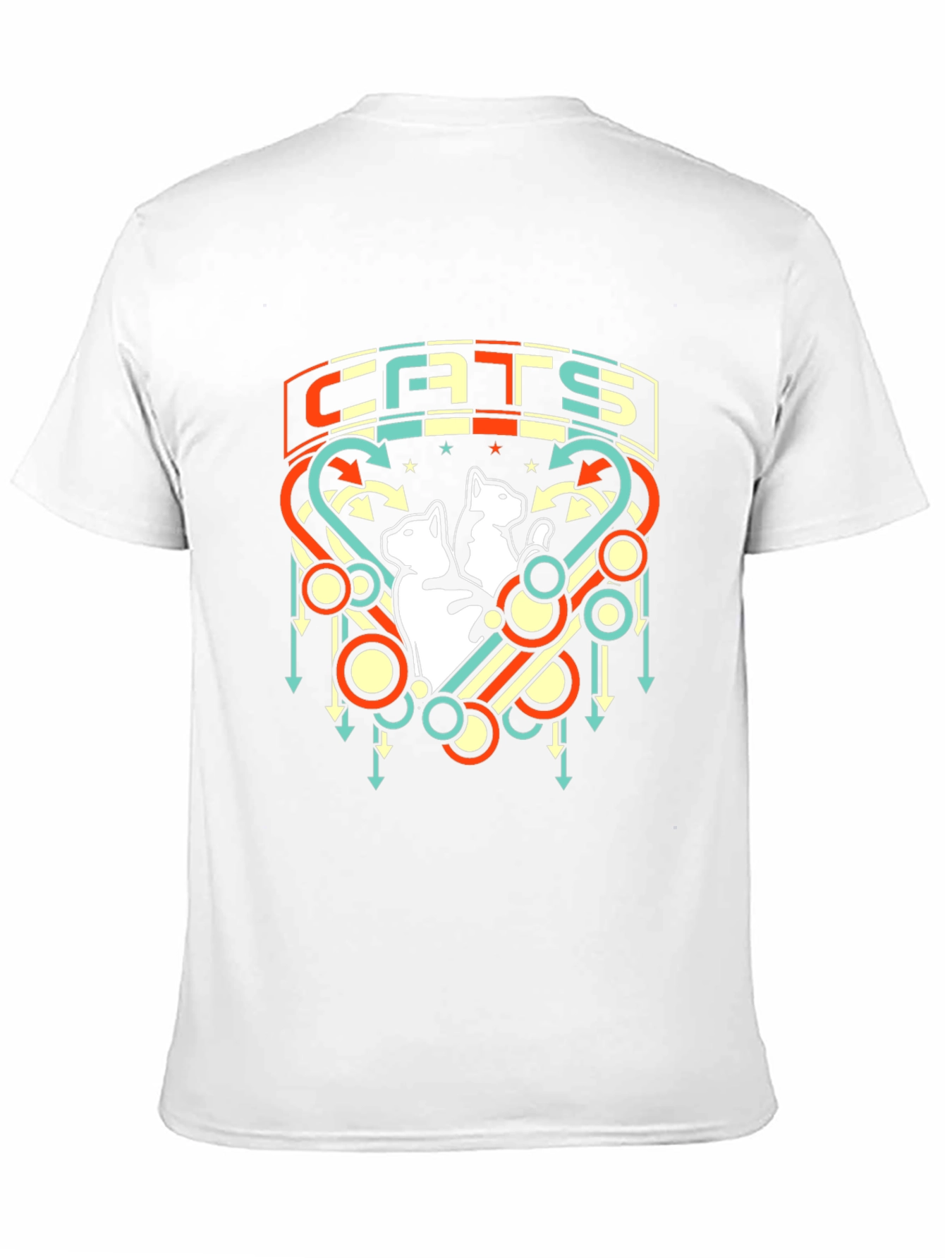 Retro Cats Graphic T-Shirt - Unique Vintage Design