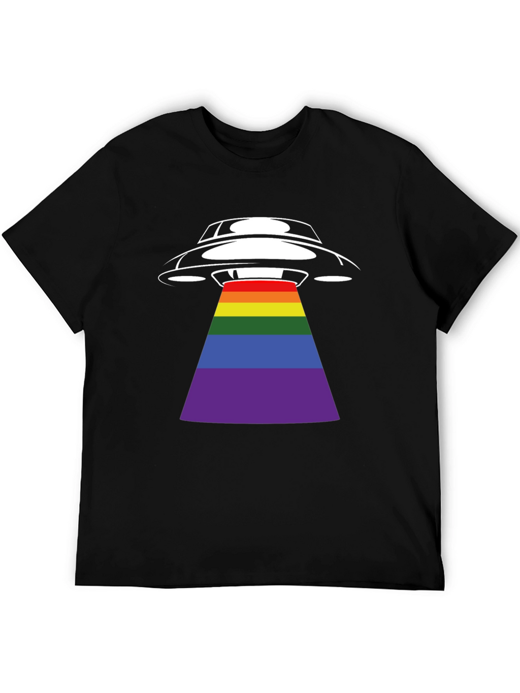 UFO Rainbow Beam Graphic T-Shirt