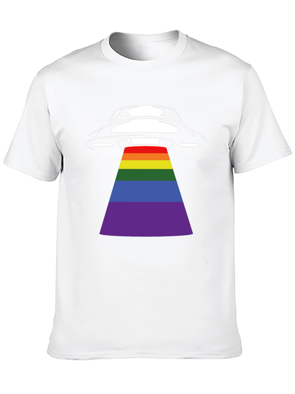 UFO Rainbow Beam Graphic T-Shirt