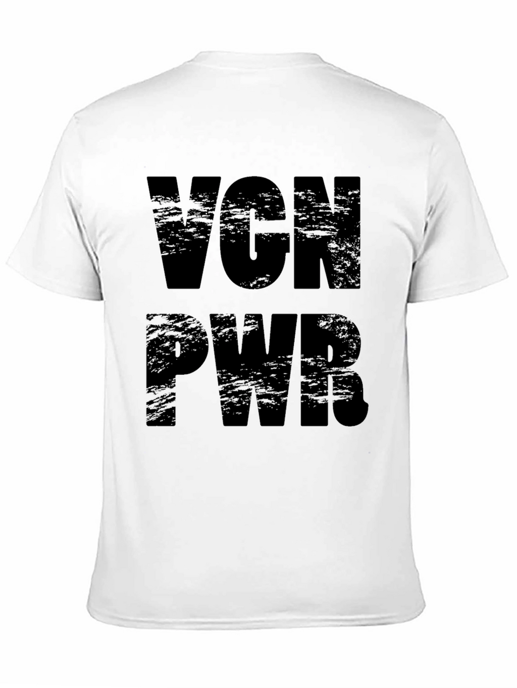 Vegan Power T-Shirt - Black VGN PWR Tee