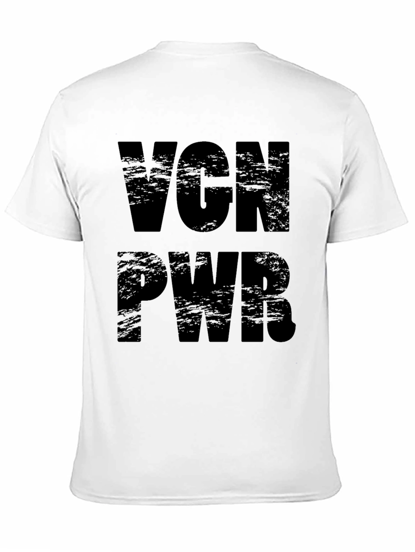 Vegan Power T-Shirt - Black VGN PWR Tee