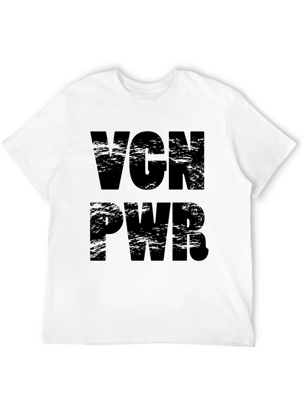 Vegan Power T-Shirt - Black VGN PWR Tee