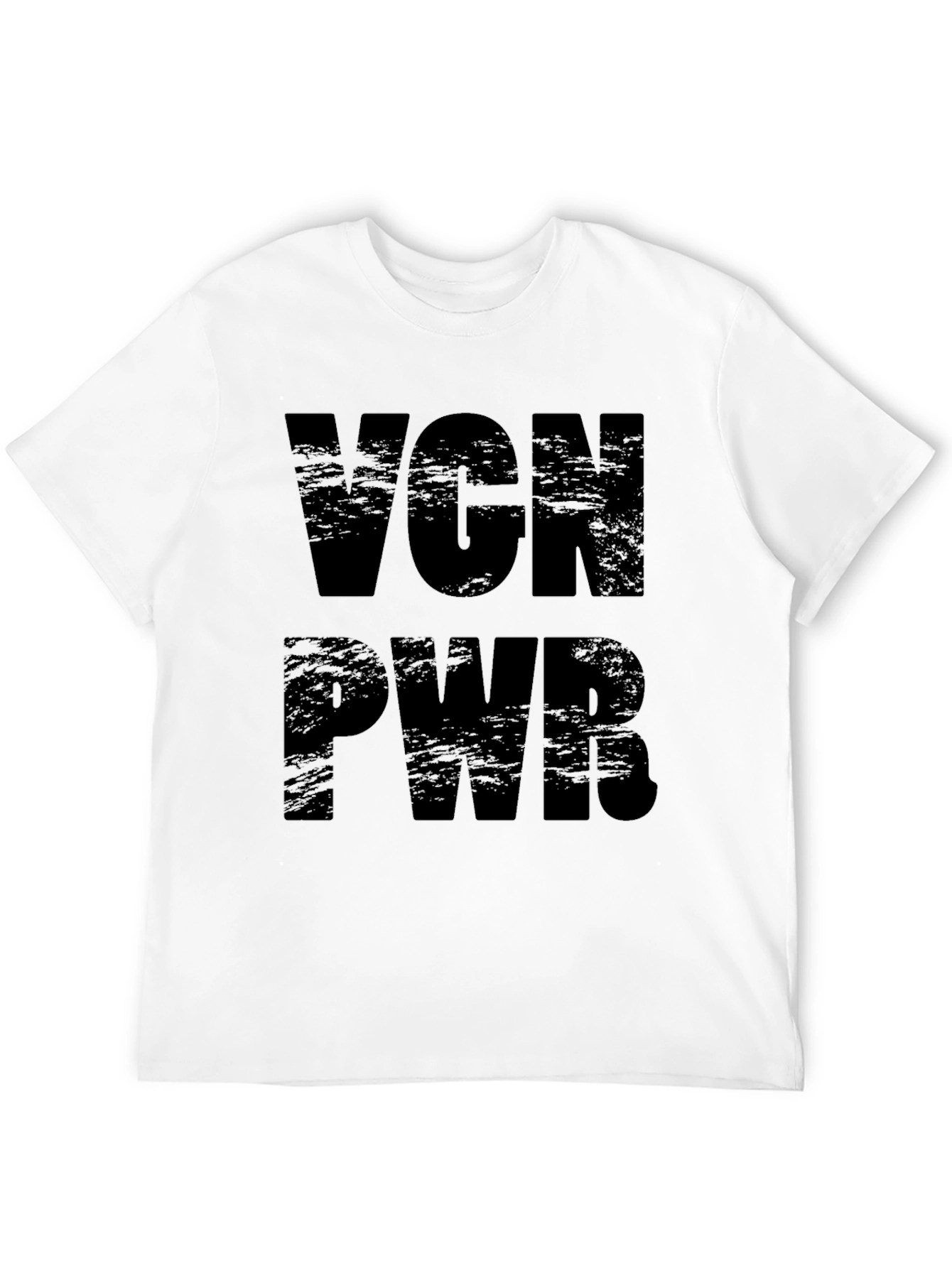 Vegan Power T-Shirt - Black VGN PWR Tee
