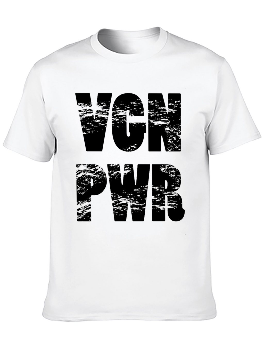 Vegan Power T-Shirt - Black VGN PWR Tee