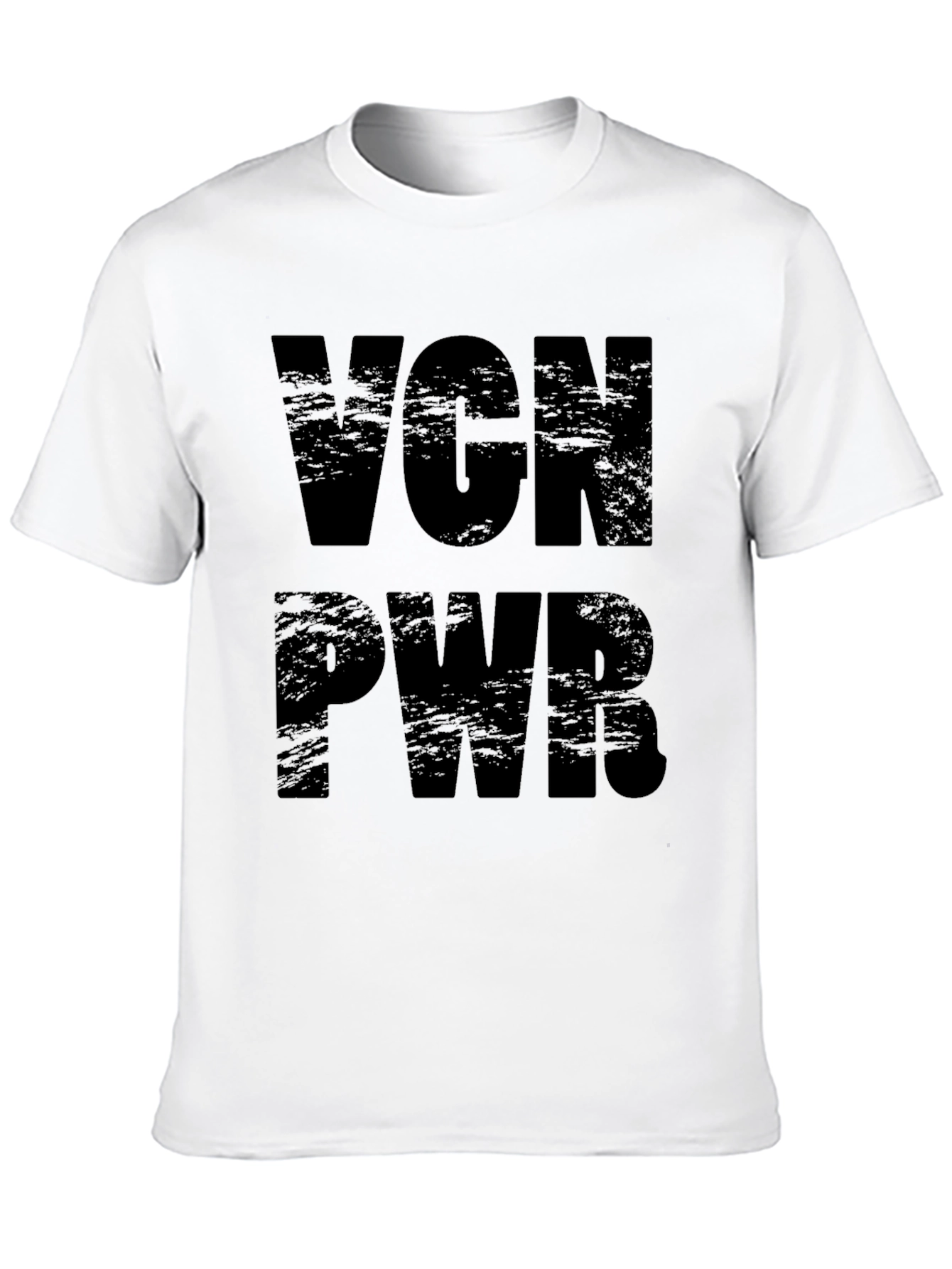 Vegan Power T-Shirt - Black VGN PWR Tee