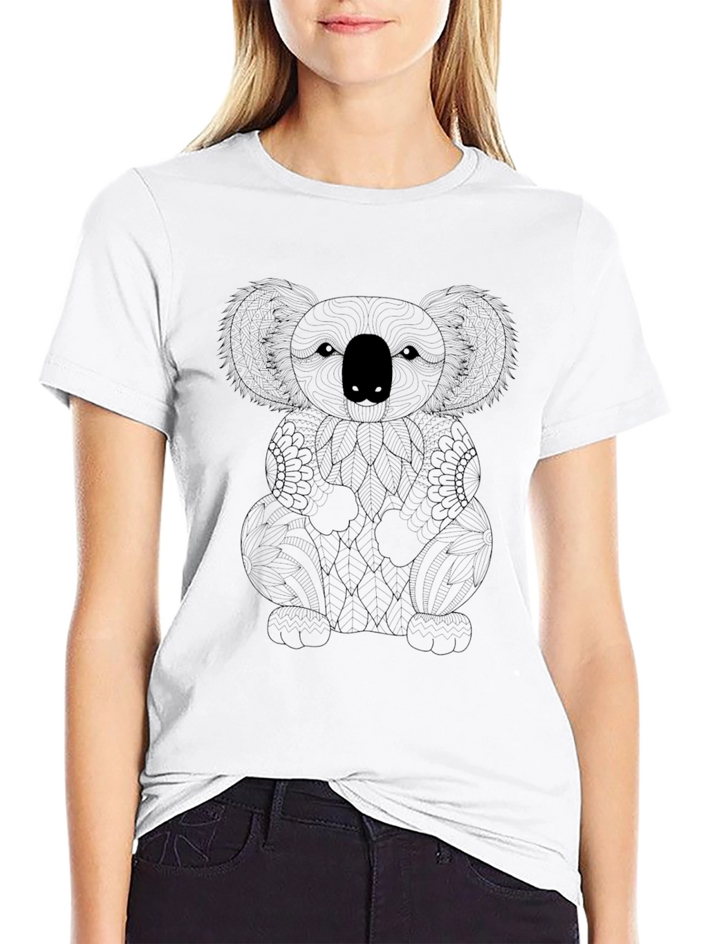 Koala Bear Graphic Print T-Shirt