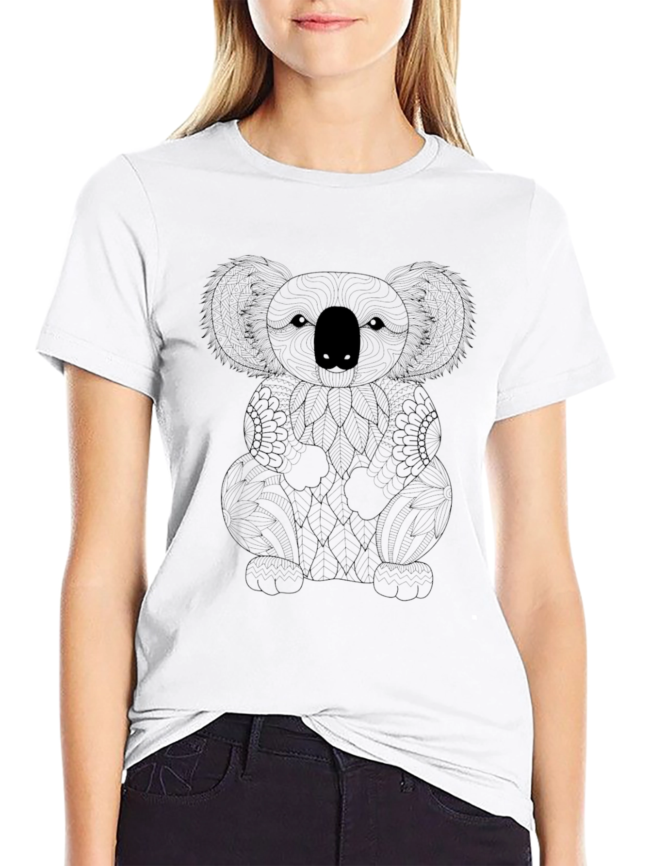 Koala Bear Graphic Print T-Shirt