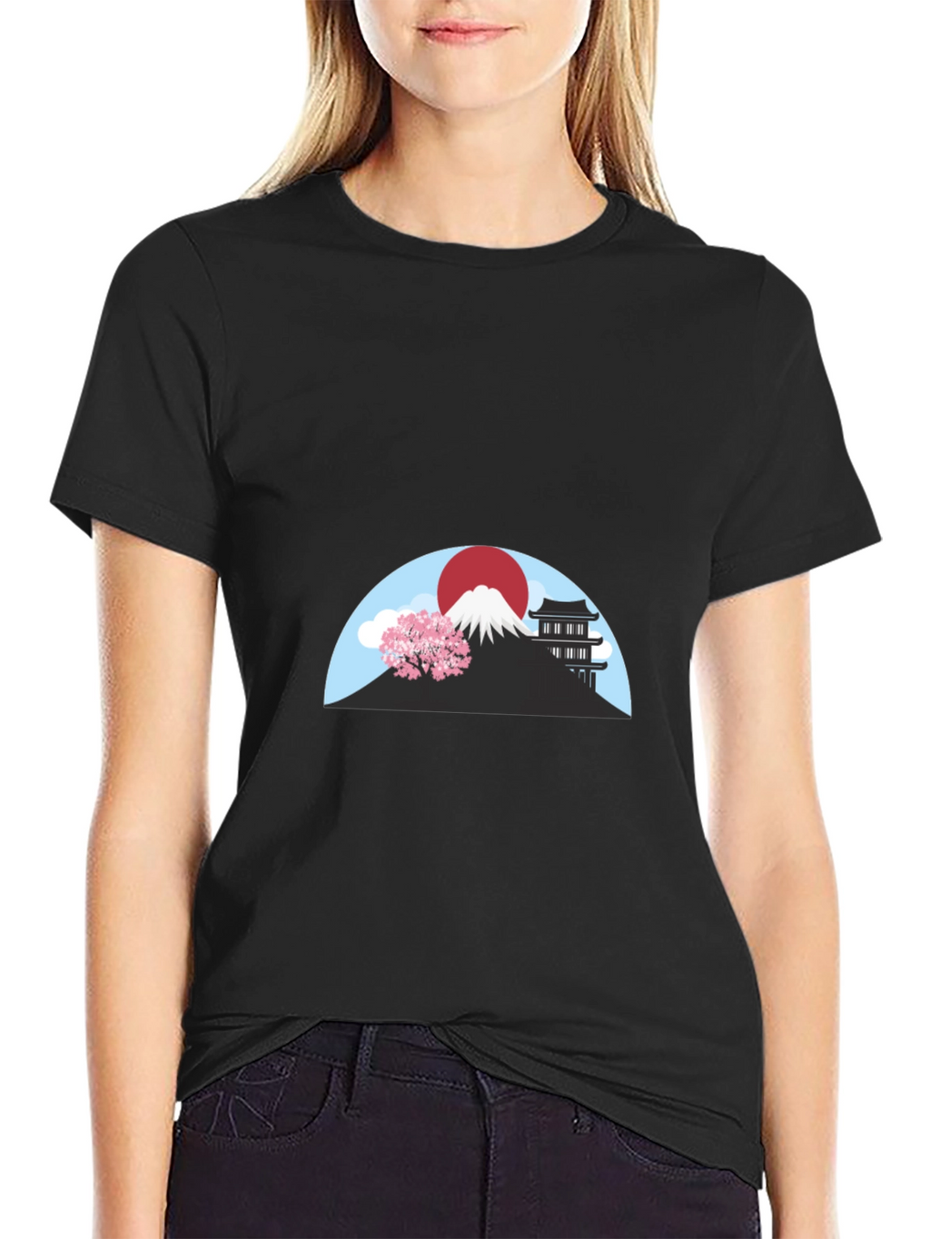 Japanese Landscape Graphic T-Shirt