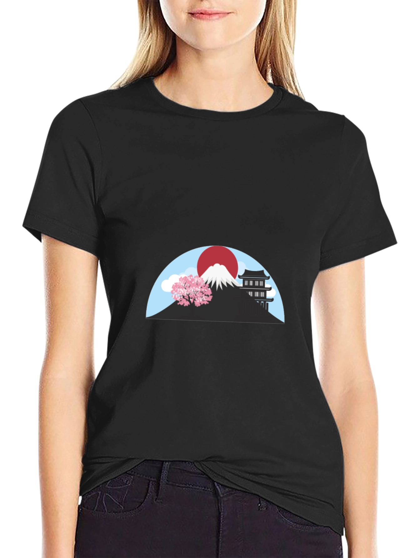 Japanese Landscape Graphic T-Shirt